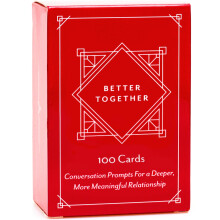 Better Together Couples Conversation Cards Game ? 100 Romantic & Deep Questions for Date Night ? Relationship Building Card Game for Him & Her ?