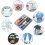 12 SPOOLS of 600 Yards Polyester Sewing Thread for Sewing Machine All Purpose Premium Quality Thread (Colorful) 5