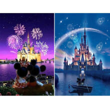 HORPKUN 2 Pack Diamond Painting for Adults & Children, DIY 5D Cartoon Diamond Art Pictures, Crystal Art Kits on Canvas, Shiny Colorful Gem Art