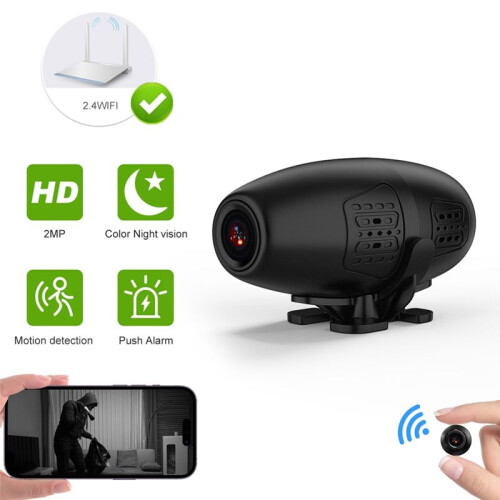 Wireless Home Security Camera with Remote Access,1080P HD, 140 Wide-Angle,Full-Color Night Vision,Motion Detection 1