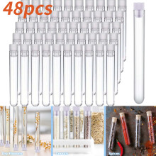 48x25ml műanyag kémcsövek kupakkal