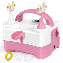 Electric Balloon Pump, Professional Balloon Inflator 600W 2 Inflation Modes, 4 Accessories Included, Balloon Machine for Birthday, Weddings and Party