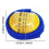 1 PC Bellow Plastic Foot Bellow Mini Air Pump Inflator Blue Yellow Plastic 3