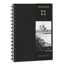 Thboxes A5 Sketch Books, 200GSM Thick Paper Spiral Bound Sketchbook Hardback Sketch Pad for Drawing and Sketching 40 Sheets/80 Pages