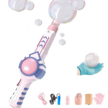 Elastic Bubble Fog Wand, Magic Smoke Bubble Maker, Portable Mist Bubble Wand for Parties & Outdoor Games – Compatible with Standard Bubble Solutions
