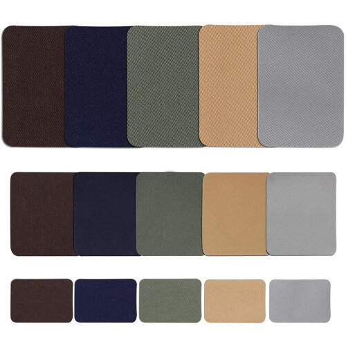 30 τεμαχίων Twill Iron-On Επιδιορθωτικά Επιθέματα Υφασμάτων 1