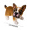 Brinquedo de pelúcia realista de Bulldog Francês, 22 cm (8,66 polegadas), preto. 3