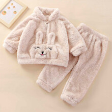 18 Month Girls Boys Pajamas Fall Winter Children's Pajamas Set Flannel Home Clothing Warm Pajamas Home Wear,2-Piece for 3-4 Years