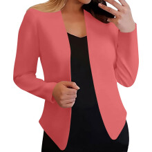 Blazers Kukoosong pour femmes, style business casual, vestes de tailleur Ă manches longues et ouverture sur le devant