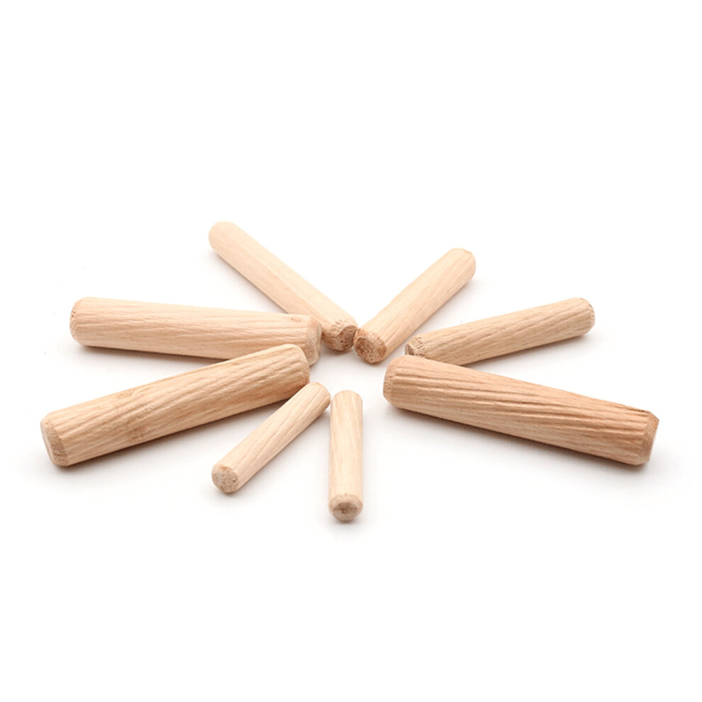 100Pcs 8Mm X 40Mm Fluted Wooden Dowels For Furniture Â Compatible With Dsfen, Dabey, Jinmie, Siuke 9180479075240