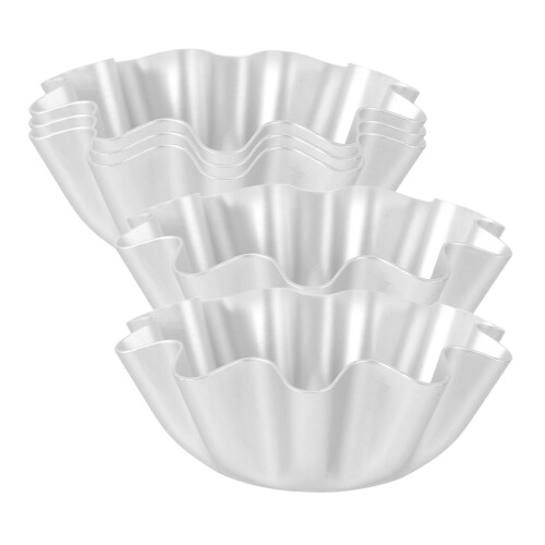 6Pcs Egg Tart Molds Nonstick Baking Set for Home Kitchen and Restaurant Use