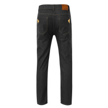 Mens Distressed Ripped Jeans Trendy Slim Straight Pants Stretch Plus Size Casual Pants. Black