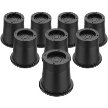 Rehausseurs de lit ronds - 7,6 cm (3 pouces) robustes, rehausseurs de meubles circulaires de 5 ou 7,6 cm (2 ou 3 pouces) pour pieds de chaises,