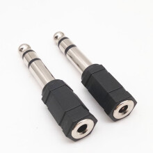 15 pezzi Cavo dongle Adattatore jack audio per microfono Nero