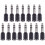 15 pezzi Cavo dongle Adattatore jack audio per microfono Nero 6