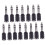 15 pezzi Cavo dongle Adattatore jack audio per microfono Nero 4