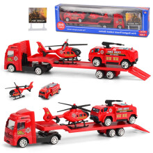 Speelgoedvrachtwagens voor peuters: Inertial Glide Trailer Speelgoed 1/64, Modelauto's voor kinderen, Bouwvrachtwagen Speelgoedauto's voor peuters