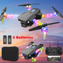 E88HD Drone met automatische terugkeerfunctie, opvouwbare quadcopter met HD-camera, hoogtebehoud en afstandsbediening - Perfect cadeau voor Halloween