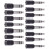 15 pezzi Cavo dongle Adattatore jack audio per microfono Nero 8
