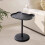 Table d'appoint ronde de style campagnard pour salon ou chambre, idéale pour les petits espaces. 1