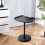 Table d'appoint ronde de style campagnard pour salon ou chambre, idéale pour les petits espaces. 3