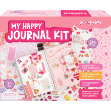 jackinthebox DIY Journal for Girls Ages 8-12, 242 pcs, Scrapbook Kit, Girls Journal Kit, Includes 10 Mental Health Exercises, Gifts for 8 9 10 11 12