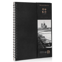 A4 Sketch Books, 200GSM Thick Paper Spiral Bound Sketchbook Hardback Sketch Pad for Drawing and Sketching 40 Sheets/80 Pages