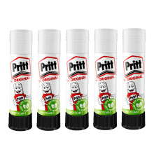 Pritt Glue Sticks 11g Each - 90% Natural, Strong Hold, Child-Friendly Adhesive for Home, School, Office, and Crafts Child Friendly Green Safe Adhesive