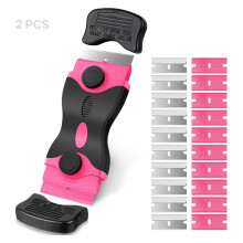 Razor Blade Scraper,Dual-Head Scraper Plastic Razor Blades,Multi-Purpose Cleaning Effective Design Plastic Scraper,Style1