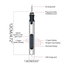 Engraving Pen Kit with 30 Bits – Works on Wood, Metal, Glass, Ceramic; Portable & Beginner-Friendly