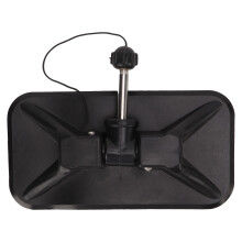 Porte-crochets pour pagaies de bateau en PVC noir 22 x 11,5 cm, 321 g