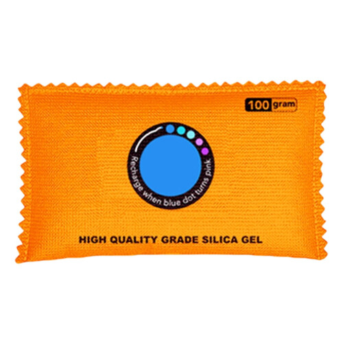 Sachets déshydratants de gel de silice à indicateur de couleur 100 g 1