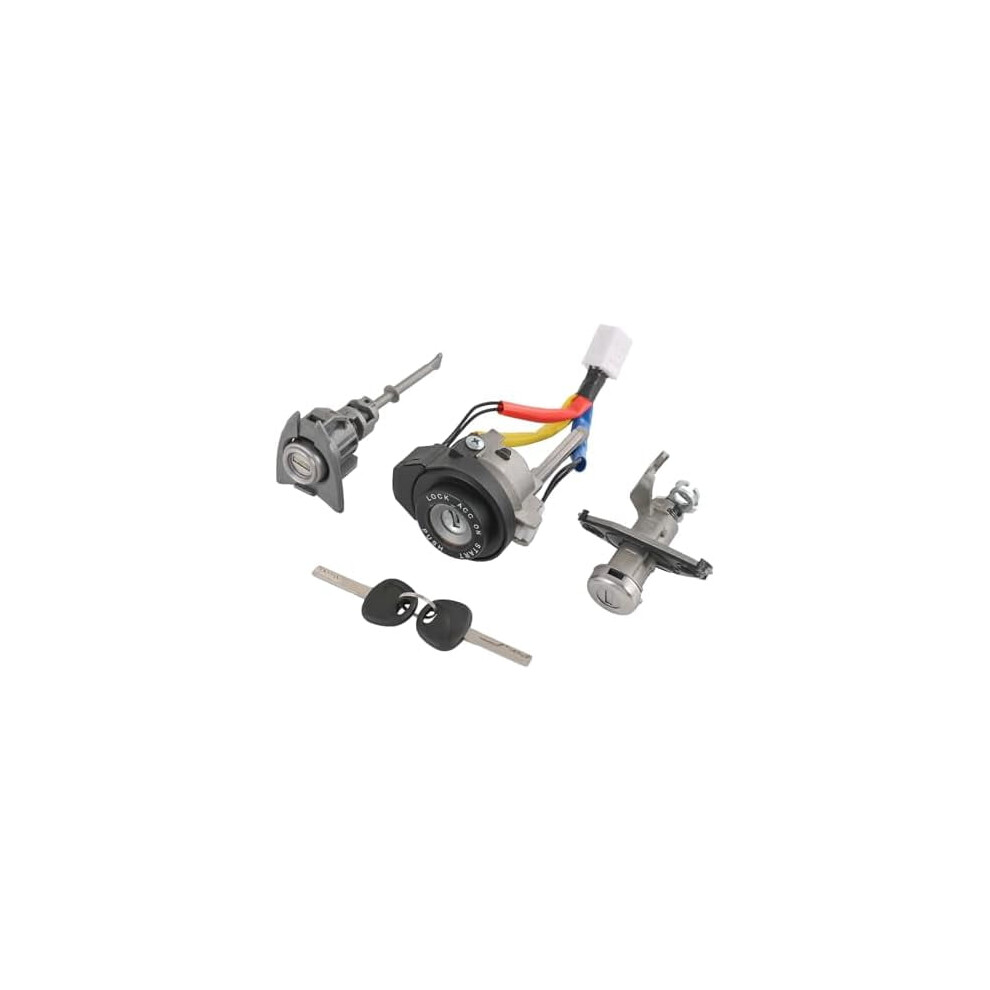 Full Lock Cylinder Set With Key Ignition Barrel Compatible With 2009Â2014 Hyundai Sonata & 2011Â2015 Sonata Hybrid (Replaces 81970-3Sa00, 9329345973123