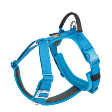 SMALL COMBINATION Dog Harness,Escape Proof Dog Harness,Adjustable Vest with Durable Handle,Outdoor Training Walking(Blue, XS)