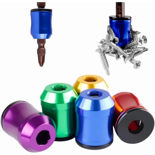 Strong Magnetic Screw Holder Ring (5 PCS), Compatible with Drill & Power Tools