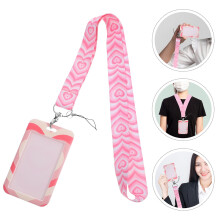 Cordones portatarjetas WHAMVOX para credenciales de identificación de trabajo y estudiantes, 58,00 x 7,00 x 0,30 cm, color rosa