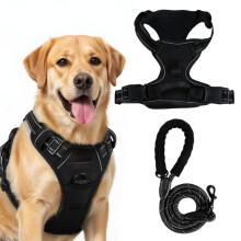 Heavy Duty No Pull Dog Harness for Large Dogs ? Adjustable Anti-Pull Pet Vest with Reflective Padded Handle, Escape-Proof Design & Easy Control for
