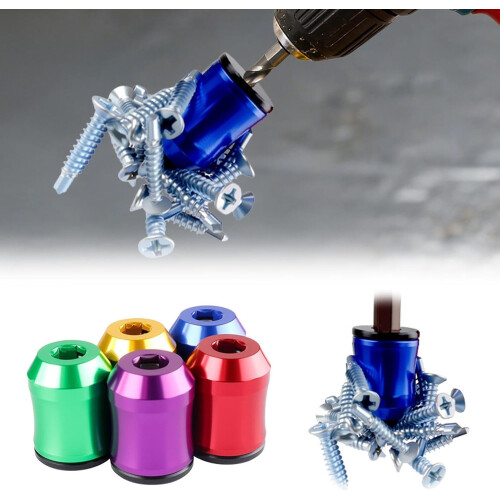Strong Magnetic Screw Holder Ring (5 PCS), Compatible with Drill & Power Tools 2