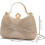 Γυναικείο γυαλιστερό ασημί πορτοφόλι clutch με παγιέτες και αλυσίδα 2