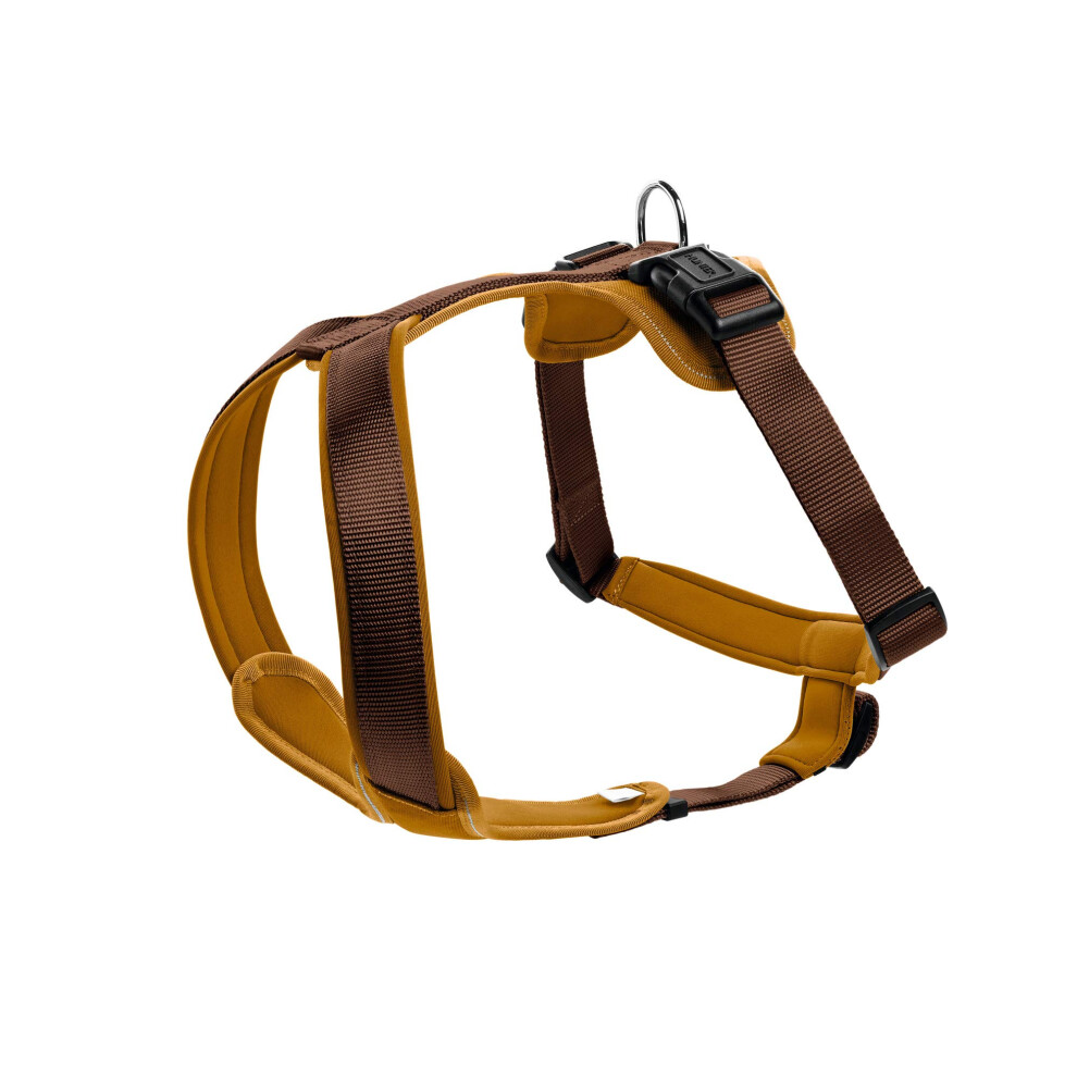 Hunter Neopren Dog Harness, Nylon, Padded With Neoprene, For Sport And Leisure, / Caramel, Nylon, Neoprene,53-65,M Brown