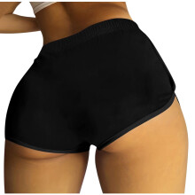 Shorts femininos lulshou, shorts casuais femininos modernos e sensuais em cor sólida, shorts de cintura alta para exercícios.