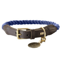 HUNTER Collar with Rope List, 57-65, Dark Blue