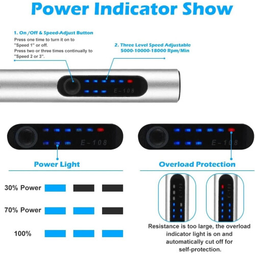 Στυλό χάραξης DIY με 30 μπιτ, 10W, 10K–15K σ.α.λ., μπαταρία 3.7V – για ξύλο, μέταλλο, γυαλί, 2