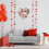 Rose Heart-Shaped Wreath with Gold Wire Stems 4