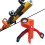 Grade Rod Level Bubble Level for Centering Pole Level Bubble Vertical Level Orange with Tie 4