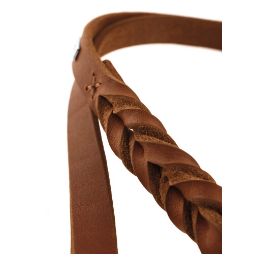 Hunter HUNTER Training leash Solid Education, 13/200 Soft genuine cow leather, cognac 2