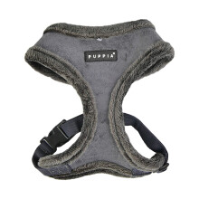 Puppia Dog Harness for small and medium dogs - TERRY HARNESS A - adjustable und comfortable Grey
