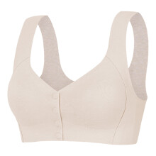 Soutien-gorge de sport femme 2 pièces avec coussinets amovibles, fermeture boutonnée sur le devant, sans coutures et respirant – Compatible avec