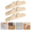 Folding Room Divider Stand Wooden Base 3 pcs 7