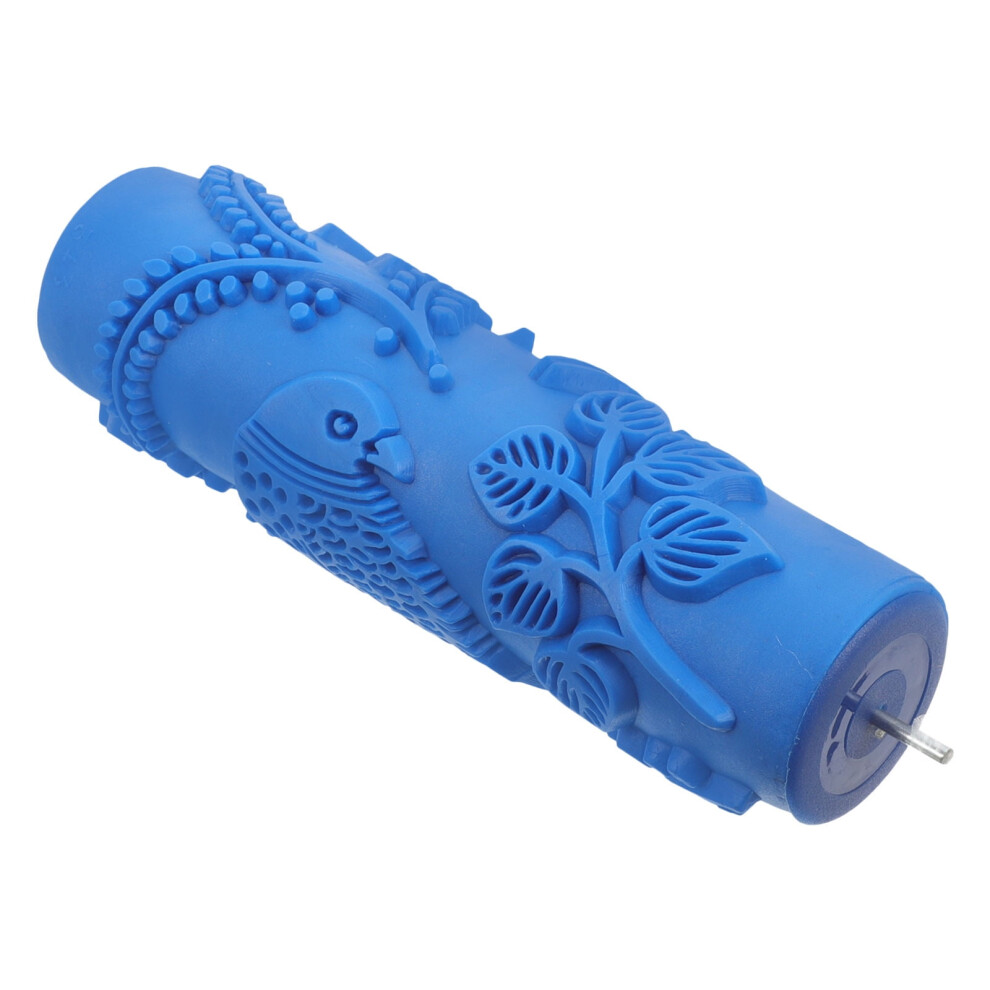 Homoyoyo 1Pack Patterned Paint Roller Decorative Blue For Interior Design And Diy Projects 9329345976155
